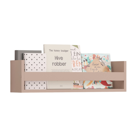 Prateleira para Livros Infantil em Mdf Plancasa:sal Rosa