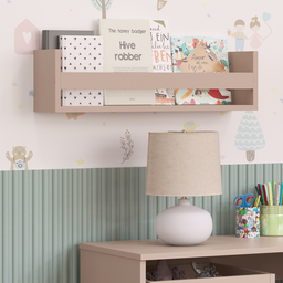 Prateleira para Livros Infantil em Mdf Plancasa:sal Rosa - 2