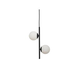 Pendente Jabuticaba Preto Bola/globo de Vidro.:preto - 2