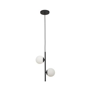 Pendente Jabuticaba Preto Bola/globo de Vidro.:preto
