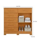 Ver imagem 3 de Guarda Roupa Casal Vinci 06 Portas e Cômoda Xangai Cinamomo - Móveis Albatroz