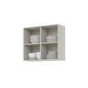 Ver imagem 5 de Armário Aéreo com 2 Portas 80cm MDF Fineze Bege/Areia