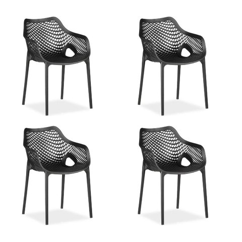 Kit 4 Cadeira Suits para Mesa de Jantar Cozinha Area Gourmet