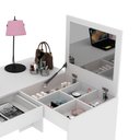 Ver imagem 6 de Escrivaninha/pentedeira de Canto 110cm com Espelho e 1 Gaveta Multimóveis Cr40119