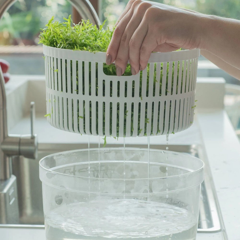 Secador de Saladas com Tampa 5,5 L Clear Fresh ou - 4
