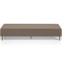 Ver imagem 3 de Puff Decorativo Sala de Estar Bali W01 Pés Palito 210x60cm Bouclê Bege - Lyam Decor