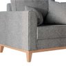 Poltrona Beny Pés e Base em Madeira Cinza Rr Decor - 3