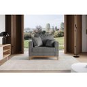 Ver imagem 5 de Poltrona Beny Pés e Base em Madeira Cinza Rr Decor