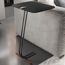 Ver imagem 2 de Mesa Apoio Lateral para Sofá Lisboa Pé Preto LarFlex:Laca Preto
