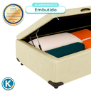 Ver imagem 3 de Cama Box Bau Solteiro Blindado Nature Begetiza 78x188
