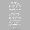 Ver imagem 1 de Adesivo Decorativo Papel Parede Quarto Sala Oração Pai Nosso - Cor Branca