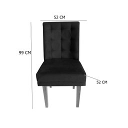 Kit 8 Cadeiras de Jantar Diamante Suede Estofada Porcelana Dimazza Móveis - 4