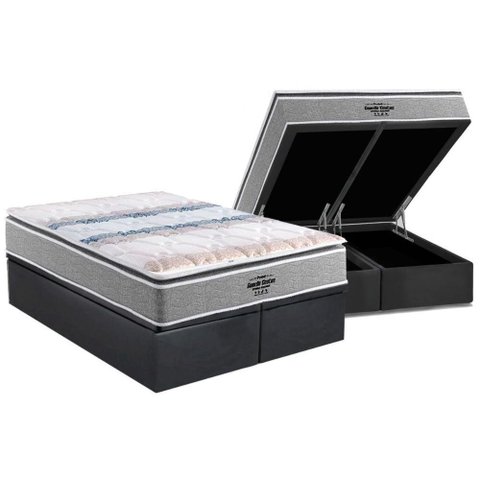 Cama Box Baú King: Colchão Anatômico Probel Compact Ag 65 - D33 - Guarda Costas Extreme