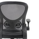 Ver imagem 4 de Kit com 5 Cadeira Escritório Diretor Office Columbus com Tela Mesh Preto Rivatti