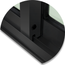 Ver imagem 3 de Porta de Correr Alumínio c/Traves.2F.210 x 150 V.Liso Preto Brimak