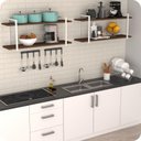 Ver imagem 5 de Prateleira Estilo Industrial Cozinha de Parede GND BM 60cm