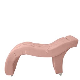 Maca Estofada Estética Inclinada Veludo Rose - Meu Estofado - 4