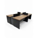 Ver imagem 1 de Plataforma 4 Lugares Castanho Tannat /preto C2 /caixa/ 8 Tomadas Eletricas