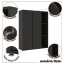 Ver mais imagens de Conjunto de Escritório Office 3 Peças Mesa Balcão Armário Hera - Via Nossa - Preto