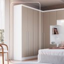 Ver imagem 3 de Guarda-Roupa Modulado 3 Portas e 2 Gavetas Infinity Branco/Line/Duna