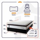 Ver imagem 2 de Cama Box San Diego Espuma King 193x203 Branco King House