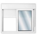 Ver imagem 1 de Janela de Alumínio Persiana Integrada 120x120cm com Vidro Liso Linha Solida Mgm