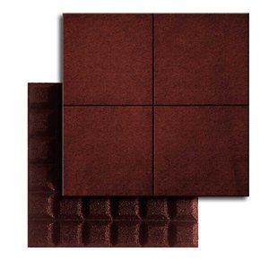 Piso de Borracha Olympic Play 40mm - 1,00x1,00m - Terracota