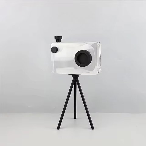 Peça Decorativa Câmera em Acrílico 30cm 14686-pl
