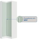 Ver imagem 7 de Móveis para Quarto Módulo Canto Reto 2 Porta Infinity Branco/Line/Pistache
