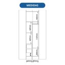 Ver imagem 5 de Móveis para Quarto Módulo Canto Reto 2 Porta Infinity Branco/Line/Pistache