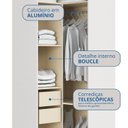 Ver imagem 6 de Móveis para Quarto Módulo Canto Reto 2 Porta Infinity Branco/Line/Pistache