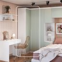 Ver imagem 2 de Móveis para Quarto Módulo Canto Reto 2 Porta Infinity