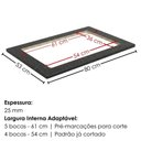 Ver imagem 5 de Tampo para Balcao Cooktop Kali Premium MDF 80cm Preto Nicioli Móveis