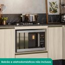 Ver imagem 3 de Tampo para Balcao Cooktop Kali Premium MDF 80cm Preto Nicioli Móveis