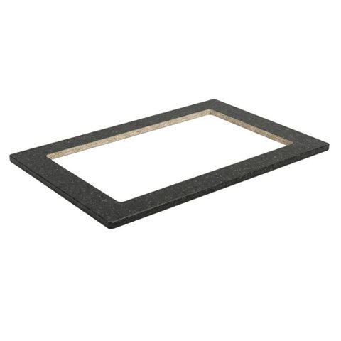 Tampo para Balcao Cooktop Kali Premium MDF 80cm Preto Nicioli Móveis