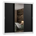 Ver imagem 3 de Guarda Roupa Casal Madesa Lyon Plus 3 Portas de Correr com Espelho 4 Gavetas