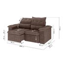 Ver imagem 3 de Sofá Retrátil e Reclinável 200cm Cupuaçu CabeCasa MadeiraOriginals