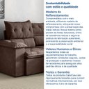Ver mais imagens de Sofá Retrátil e Reclinável 3 Lugares Suede Marrom Cupuaçu 200cm CabeCasa MadeiraOriginals