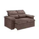 Ver imagem 2 de Sofá Retrátil e Reclinável 3 Lugares Suede Marrom Cupuaçu 200cm CabeCasa MadeiraOriginals