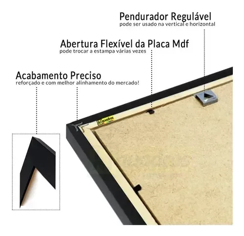 Ver imagem 3 de Quadro Bela E A Fera Decorativo A3 35x45cm