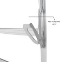 Ver imagem 6 de Porta de Aço Laminada Mista Horizontal 215x65cm Minas Sul MGM Abertura Direita Branco