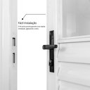Ver imagem 3 de Porta de Aço Laminada Mista Horizontal 215x65cm Minas Sul MGM Abertura Direita Branco
