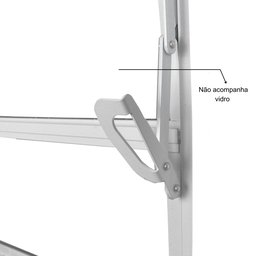 Porta de Aço Laminada Mista Horizontal 215x65cm Minas Sul MGM - 6