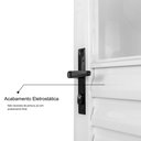 Ver imagem 5 de Porta de Aço Laminada Mista Horizontal 215x65cm Minas Sul MGM Abertura Direita Branco