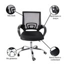 Ver imagem 2 de Kit 3 Cadeiras de Escritorio Begonia Tela Mesh Ergonomico - Preto