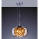 Ver imagem 2 de Pendente/plafon em Vidro e Cristal Attractive Âmbar 28cm G9 - Lustre Design Moderno Sala/quarto
