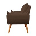 Ver imagem 4 de Kit 2 Poltrona Decorativa Opala Pés Palito Veludo Marrom - Kimi Design