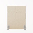Ver imagem 3 de Cabeceira Solteiro 90cm Bouclé Estofada Design Moderno para Quarto Linea