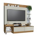 Ver imagem 1 de Home para TV até 50" Decibal HO5120/E.0001 1 Porta 2 Gavetas Naturalle/Cristalo