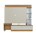 Ver imagem 2 de Home para TV até 50" Decibal HO5120/E.0001 1 Porta 2 Gavetas Naturalle/Cristalo